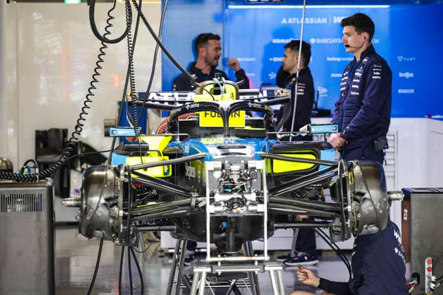 F1 - JAPANESE GRAND PRIX 2026 Williams F1 Team FW48, mechanical detail mechanic, mecanicien, mechanics during the Formula 1 Japanese Grand Prix 2026, 3rd round of the 2026 Formula One World Championship, WM, Weltmeisterschaft from March 27 to 29, 2026 on the Suzuka Circuit, in Suzuka, Japan - SuzukaJapan  Copyright: xXavixBonillax