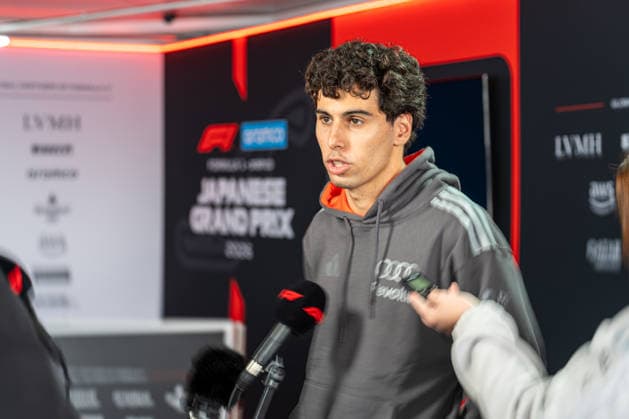 26th March 2026; Suzuka Circuit, Suzuka, Japan; 2026 FIA Formula 1 Japanese Grand Prix; Arrival Day; Gabriel Bortoleto (5) of Brazil and Audi Revolut F1 Team, KeiichixMiyashita Content restricted for UK based newspaper