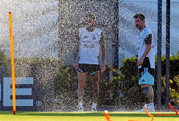 X() during a training session in Ezeiza, Buenos Aires Province, on March 25, 2026, ahead of the FIFA World Cup, WM, Weltmeisterschaft, Fussball 2026 friendlys football matches against Mauritania and Zambia. EZEIZA ARGENTINA Copyright: xALEJANDROxPAGNIx