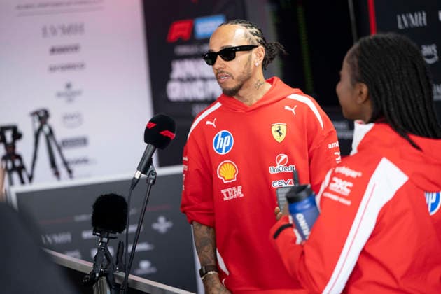 March 26, 2026, Suzuka, Mie, Japan: LEWIS HAMILTON (GBR) of Scuderia Ferrari 44 on media day for the 2026 Formula 1 Japanese Grand Prix. Formula 1 is one of the most logistically complicated sporting events in the world and the price of motorsport logistics has been affected by the US-Iran warÃ¢â‚¬â ¢s impact on air freight shipping lanes and oil prices. Suzuka Japan - ZUMAb177 20260326_aap_b177_059 Copyright: xTaidghxBarronx