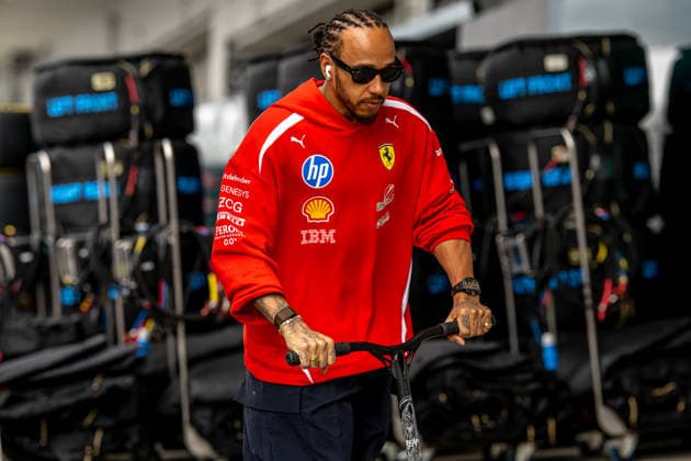 SUZUKA, JAPAN: Lewis Hamilton, racing for the Ferrari team during the 2026 Formula 1 Japanese Grand Prix at the Suzuka International Racing Course in Suzuka, Japan
