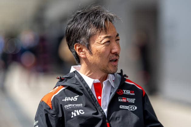 SUZUKA, JAPAN: Ayao Komatsu, Team Principle for the Haas F1 team during the 2026 Formula 1 Japanese Grand Prix at the Suzuka International Racing Course in Suzuka, Japan