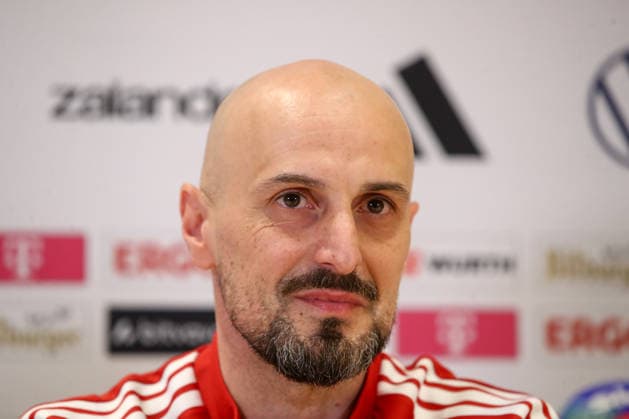 26.03.2026, xtgx, Fussball, U21, U 21 Nationalmannschaft, Pressekonferenz emspor, v.l. Antonio Di Salvo (Deutschland, Trainer) Portrait, Portraet, Einzelbild (DFL DFB REGULATIONS PROHIBIT ANY USE OF PHOTOGRAPHS as IMAGE SEQUENCES and or QUASI-VIDEO) Wolfsburg