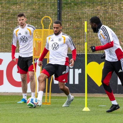 Reportage 26.03.2026 Abschlusstraining der Deutschen Männer Nationalmannschaft in Herzogenaurach vor dem Spiel gegen die Schweiz Anton Stach, Josha Vagnomann, Antonio Rüdiger Herzogenaurach Bayern Deutschland