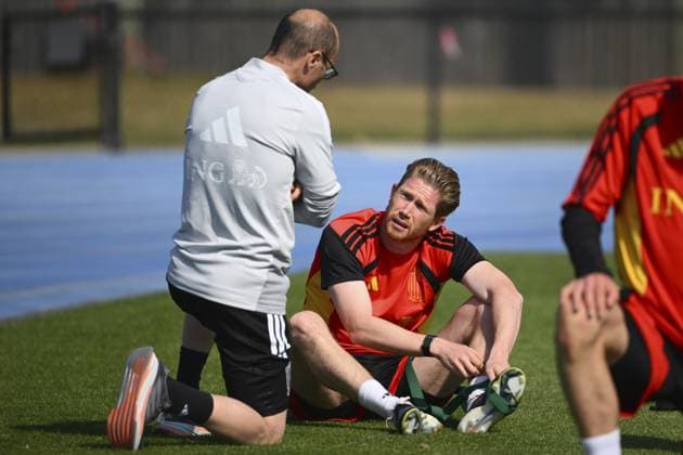 United States v Belgium - FIFA World Cup, WM, Weltmeisterschaft, Fussball Stage Media Activities 26 03 2026 ATLANTA, UNITED STATES - MARCH 26 : De Bruyne Kevin forward of Belgium pictured during a training session ahead the friendly game between United States of America and Belgium as part of a pre-World Cup 2026 training camp on March 26, 2026 in Atlanta, United States, 26 03 2026 Atlanta United States  Copyright: xVincentxKalutx