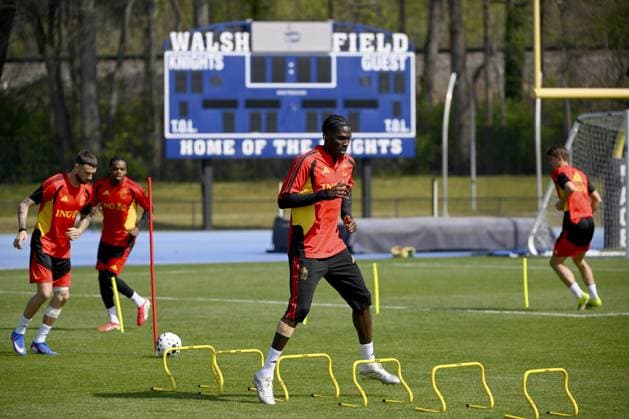 United States v Belgium - FIFA World Cup, WM, Weltmeisterschaft, Fussball Stage Media Activities 26 03 2026 ATLANTA, UNITED STATES - MARCH 26 : Onana Amadou midfielder of Belgium pictured during a training session ahead the friendly game between United States of America and Belgium as part of a pre-World Cup 2026 training camp on March 26, 2026 in Atlanta, United States, 26 03 2026 Atlanta United States  Copyright: xVincentxKalutx