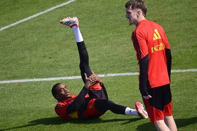 United States v Belgium - FIFA World Cup, WM, Weltmeisterschaft, Fussball Stage Media Activities 26 03 2026 ATLANTA, UNITED STATES - MARCH 26 : Ngoy Nathan of Belgium pictured during a training session ahead the friendly game between United States of America and Belgium as part of a pre-World Cup 2026 training camp on March 26, 2026 in Atlanta, United States, 26 03 2026 Atlanta United States  Copyright: xPeterxDexVoechtx