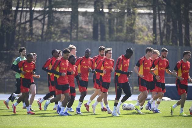 United States v Belgium - FIFA World Cup, WM, Weltmeisterschaft, Fussball Stage Media Activities 26 03 2026 ATLANTA, UNITED STATES - MARCH 26 : players of Belgium pictured during a training session ahead the friendly game between United States of America and Belgium as part of a pre-World Cup 2026 training camp on March 26, 2026 in Atlanta, United States, 26 03 2026 Atlanta United States  Copyright: xVincentxKalutx