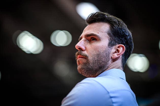 easycredit BBL Basketball Bundesliga 2025 2026 Nachholspiel 5. Spieltag 26.03.2026 Science City Jena vs Veolia Towers Hamburg Trainer Benka Barloschky (Hamburg), Portrait Sparkassen Arena