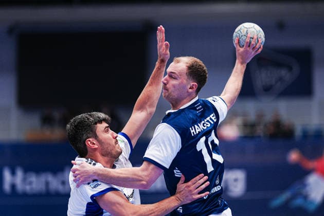 Jacob Lassen (Handball Verein Hamburg, 09), Fynn Hangstein (Bergischer HC, 10) GER, Handball Sport Verein Hamburg vs. Bergischer HC, Handball, 1. Bundesliga, Spieltag 26, Saison 2025 2026, 26.03.2026 GER, Handball Sport Verein Hamburg vs. Bergischer HC, Handball, 1. Bundesliga, Spieltag 26, Saison 2025 2026, 26.03.2026 Hamburg Copyright: xEibner-Pressefoto MarcelxvonxFehrnx EP_MFN