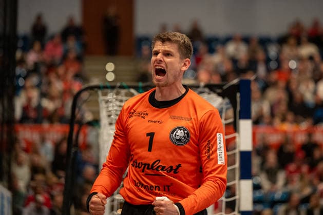 26.03.2026, xdobgx, Handball Daikin HBL, Handball Verein Hamburg - Bergischer HC v.l. Christopher Rudeck (Bergischer HC, 1) Jubel, celebration