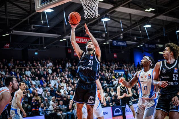 easycredit BBL Basketball Bundesliga 2025 2026 Nachholspiel 5. Spieltag 26.03.2026 Science City Jena vs Veolia Towers Hamburg Devon Daniels IV (Hamburg), Korbleger Sparkassen Arena