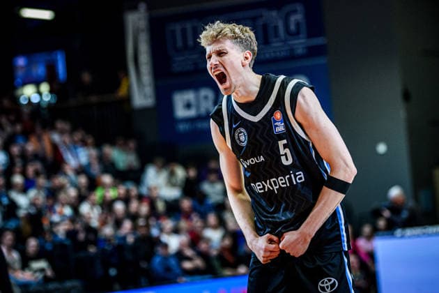 easycredit BBL Basketball Bundesliga 2025 2026 Nachholspiel 5. Spieltag 26.03.2026 Science City Jena vs Veolia Towers Hamburg Zsombor Maronka (Hamburg), Schrei, Emotionen, Portrait Sparkassen Arena