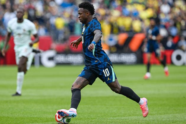 BOSTON, UNITED STATES OF AMERICA - MARCH 26: Vinicius Junior of Brazil during an international football friendly between Brazil v France at Gillette Stadium, Boston, USA. (Photo by Richard Callis Sports Press Photo) Copyright: xRichardxCallis SportsxPressxPhotox Sportspressphoto_SPR118559