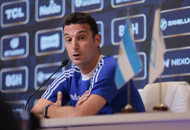 Conferencia de Prensa de Linoel Scaloni. Seleccion Argentina de Futbol.