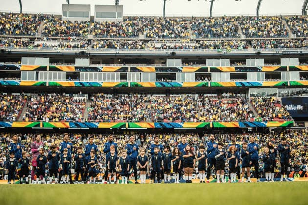 Brazil vs. France BOSTON, MA - 26.03.2026: BRAZIL VS. FRANCE - The Brazilian national team, Nationalteam during an International Friendly, Länderspiel, Nationalmannschaft against France at Gillette Stadium on March 26, 2026 in Foxborough, Massachusetts. (Photo: Victor EleutÃ rio Fotoarena) x2912468x  VictorxEleutÃ rio