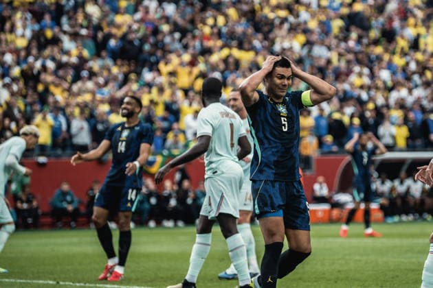 Brazil vs. France BOSTON, MA - 26.03.2026: BRAZIL VS. FRANCE - Casemiro during the International Friendly, Länderspiel, Nationalmannschaft against France at Gillette Stadium on March 26, 2026 in Foxborough, Massachusetts. (Photo: Victor EleutÃ rio Fotoarena) x2912481x  VictorxEleutÃ rio