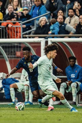 Brazil vs. France BOSTON, MA - 27.03.2026: BRAZIL VS. FRANCE - Vinicius Junior during the International Friendly, Länderspiel, Nationalmannschaft against France at Gillette Stadium on March 26, 2026 in Foxborough, Massachusetts. (Photo: Victor EleutÃ rio Fotoarena) x2912487x  VictorxEleutÃ rio