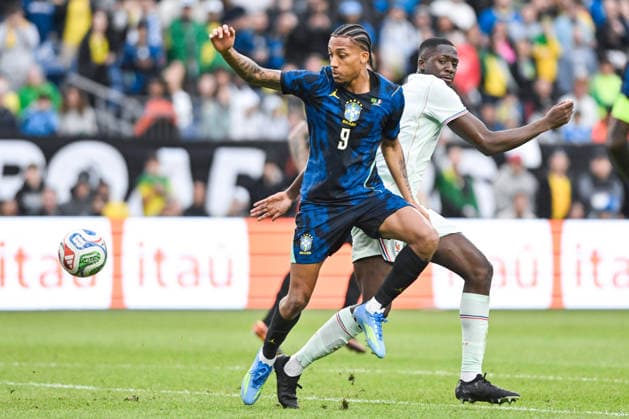 BOSTON, UNITED STATES OF AMERICA - MARCH 26: Joao Pedro of Brazil during an international football friendly between Brazil v France at Gillette Stadium, Boston, USA. (Photo by Andre Ricardo Sports Press Photo) Copyright: xAndrexRicardo SportsxPressxPhotox Sportspressphoto_SPR118854
