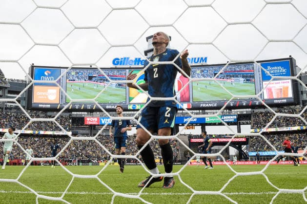 BOSTON, UNITED STATES OF AMERICA - MARCH 26: Wesley Franca of Brazil during an international football friendly between Brazil v France at Gillette Stadium, Boston, USA. (Photo by Andre Ricardo Sports Press Photo) Copyright: xAndrexRicardo SportsxPressxPhotox Sportspressphoto_SPR118868
