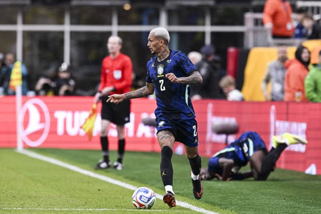 BOSTON, UNITED STATES - MARCH 27: Wesley of Brazil in action during an international football friendly between Brazil v France at Gillette Stadium, Boston, USA. (Photo by Richard Callis Sports Press Photo) Copyright: xRichardxCallis SportsxPressxPhotox Sportspressphoto_SPR118873