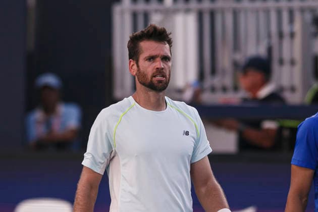 Miami Open Presented by Itau 2026 - March 26 Miami, Florida - March 26: play, react and celebrate during the match between Austin Krajicek (USA) Nikola Mektic (Croatia) vs Sander Arends (Netherlands) John-Patrick Smith (Australia) on day 10 of the Miami Open at Hard Rock Stadium on March 26, 2026 in Miami, Florida, United States. Copyright: xLatinxSportxImagesx