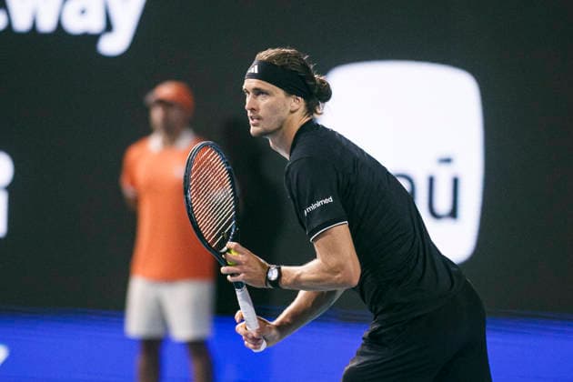 Miami Open Presented by Itau 2026 - March 26 Miami, Florida - March 26: play, react and celebrate during the match between Alexander Zverev of Germany vs Francisco Cerundolo of Argentina on day 10 of the Miami Open at Hard Rock Stadium on March 26, 2026 in Miami, Florida, United States. Copyright: xLatinxSportxImagesx