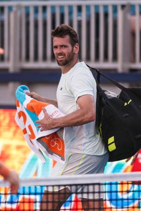 Miami Open Presented by Itau 2026 - March 26 Miami, Florida - March 26: play, react and celebrate during the match between Austin Krajicek (USA) Nikola Mektic (Croatia) vs Sander Arends (Netherlands) John-Patrick Smith (Australia) on day 10 of the Miami Open at Hard Rock Stadium on March 26, 2026 in Miami, Florida, United States. Copyright: xLatinxSportxImagesx