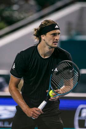 Miami Open Presented by Itau 2026 - March 26 Miami, Florida - March 26: play, react and celebrate during the match between Alexander Zverev of Germany vs Francisco Cerundolo of Argentina on day 10 of the Miami Open at Hard Rock Stadium on March 26, 2026 in Miami, Florida, United States. Copyright: xLatinxSportxImagesx