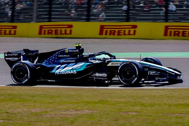 SUZUKA - Formula 1 driver Kimi Antonelli of Mercedes AMG-Petronas Formula One Team during the Formula 1 Japan Suzuka free practice at the Suzuka Formula 1 circuit on March 27, 2025 in Suzuka, Japan. (Photo by DeFodi Images) -