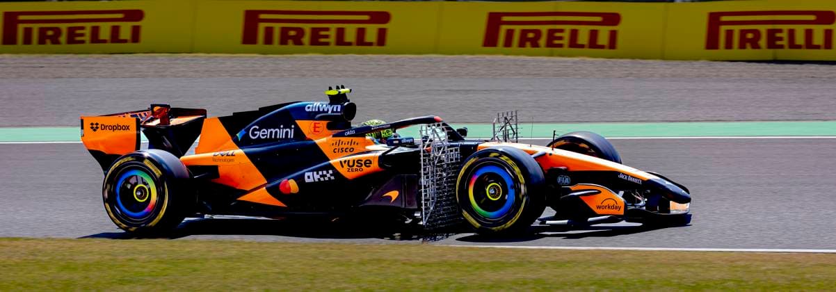 SUZUKA - Formula 1 driver Lando Norris of McLaren Mastercard Formula 1 Team during the Formula 1 Japan Suzuka free practice at the Suzuka Formula 1 circuit on March 27, 2025 in Suzuka, Japan. (Photo by DeFodi Images) -