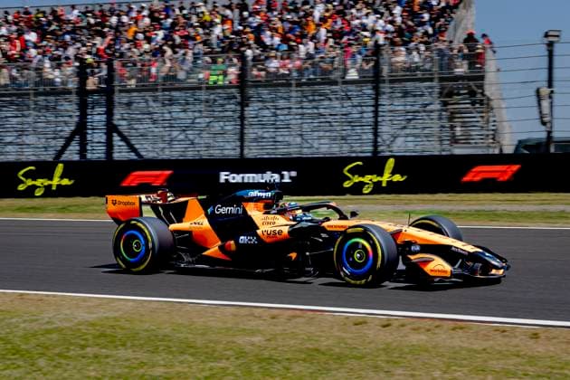 SUZUKA - Formula 1 driver Oscar Piastri of McLaren Mastercard Formula 1 Team during the Formula 1 Japan Suzuka free practice at the Suzuka Formula 1 circuit on March 27, 2025 in Suzuka, Japan. (Photo by DeFodi Images) -