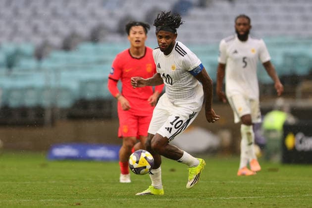 Leandro Bacuna of Curacao dribbles the ball during the International Friendly, Länderspiel, Nationalmannschaft match between China PR and Curacao at the Accor Stadium, Sydney, Australia on 27 March 2026. Copyright: xPeterxDovganx 44750016