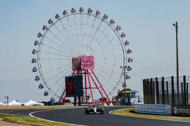 Formula 1 Aramco Japanese Grand Prix 2026 - Practice Session LIAM LAWSON (NZL) of Visa Cash App Racing Bulls Formula One Team 30 on Friday during the 2026 Formula 1 ARAMCO Japanese Grand Prix at the Suzuka International Circuit on March 27, 2026. Photo by Tan Jun Da ABACAPRESS.COM Suzuka Japan  Copyright: xJunxDaxTan ABACAx