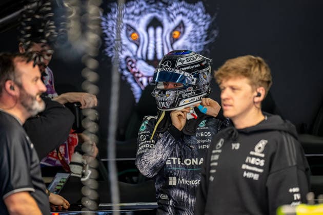 SUZUKA, JAPAN: Andrea Kimi Antonelli, racing for the Mercedes team during the 2026 Formula 1 Japanese Grand Prix at the Suzuka International Racing Course in Suzuka, Japan