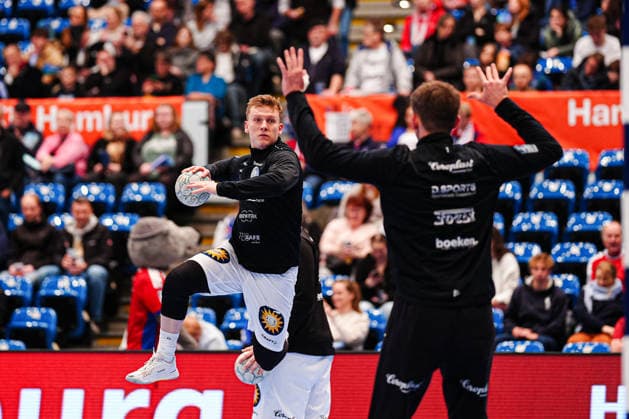 Noah Beyer (Bergischer HC, 02) GER, Handball Verein Hamburg vs. Bergischer HC, Handball, 1. Bundesliga, Spieltag 26, Saison 2025 2026, 26.03.2026 GER, Handball Sport Verein Hamburg vs. Bergischer HC, Handball, 1. Bundesliga, Spieltag 26, Saison 2025 2026, 26.03.2026 Hamburg Copyright: xEibner-Pressefoto MarcelxvonxFehrnx EP_MFN