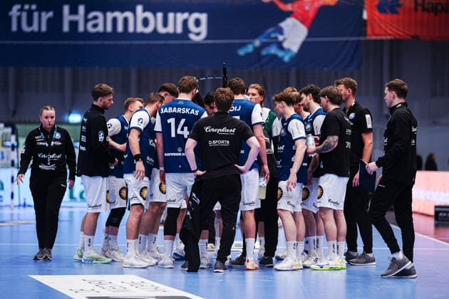 Auszeit Bergischer HC GER, Handball Verein Hamburg vs. Bergischer HC, Handball, 1. Bundesliga, Spieltag 26, Saison 2025 2026, 26.03.2026 GER, Handball Sport Verein Hamburg vs. Bergischer HC, Handball, 1. Bundesliga, Spieltag 26, Saison 2025 2026, 26.03.2026 Hamburg Copyright: xEibner-Pressefoto MarcelxvonxFehrnx EP_MFN