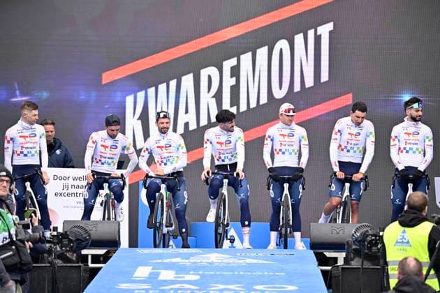 E3 Saxo Classic 2026 Cycling Race HARELBEKE, BELGIUM - MARCH 27 : team TotalEnergies during the 68th edition of E3 Saxo Classic an UCI World Tour 1.UWT one day cycling road race for Men Elite of 208.5 km with start in Harelbeke and finish in Harelbeke on March 27, 2026 in Harelbeke, Belgium, 27 03 2026 Harelbeke Belgium  Copyright: xTomasxSiskx