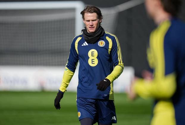 Scott McTominay of Scotland Scotland Training Session, International Friendly, Länderspiel, Nationalmannschaft Football, Hampden Park, Glasgow, Scotland, UK - 27 Mar 2026Glasgow Hampden Park United Kingdom EDITORIAL USE ONLY No use with unauthorised audio, video, data, fixture lists, club league logos or live services. Online in-match use limited to 120 images, no video emulation. No use in betting, games or single club league player publications. Copyright: xStuartxWallace Shutterstockx 16788915w