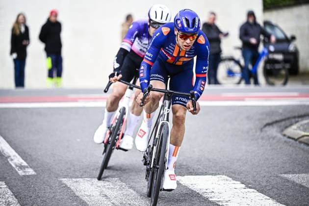 Henri-Francois Renard-Haquin of Team Picnic PostNL pictured in action during the E3 Saxo Bank Classic one day cycling race, 208,8km from and to Harelbeke, on Friday 27 March 2026. JASPERxJACOBS  x169066805x