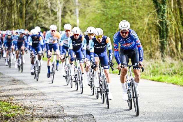 Swiss Silvan Dillier of Alpecin-Premier Tech pictured in action during the E3 Saxo Bank Classic one day cycling race, 208,8km from and to Harelbeke, on Friday 27 March 2026. JASPERxJACOBS  x169069400x
