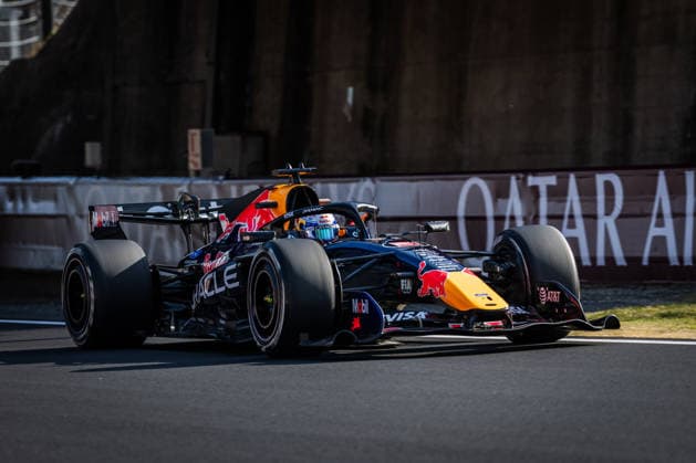 2026 Formula One Japanese Grand Prix Suzuka International Circuit, Mie, Japan. 27.March.2026; Max Verstappen of the Netherlands and Oracle Red Bull Racing during free practice 2 Formula One Japanese Grand Prix (Photo by Jay Hirano) Suzuka Suzuka Internatinal Circuit Japan Copyright: xJayxHiranox