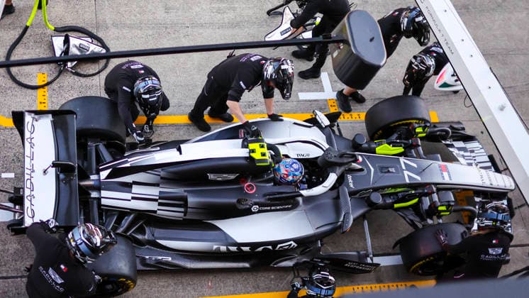 March 27, 2026, Suzuka, Mie, Japan: VALTTERI BOTTAS of Cadillac returns to the pit lane after Free Practice 1 ahead of the Formula 1 Japanese Grand Prix at Suzuka Circuit. Suzuka Japan - ZUMAh201 20260327_zsp_h201_031 Copyright: xYichinxHoux