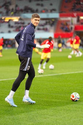 SOCCER - AUT vs GHA, test match VIENNA,AUSTRIA,27.MAR.26 - SOCCER - OEFB international test match, Austria vs Ghana. Image shows Florian Wiegele (AUT) during warm-up.  GEPAxpictures xKevinxKada