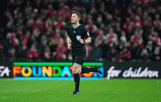 Felix Zwayer (Germany) looks on during Denmark and North Macedonia, Semi-final FIFA World Cup, WM, Weltmeisterschaft, Fussball Qualification, at Parken Stadium, Copenhagen, Denmark on March 26, 2026. Thor Wegner DeFodi Images. (Photo by DeFodi Images) - *** Felix Zwayer Germany looks on during Denmark and North Macedonia, Semi final FIFA World Cup Qualification, at Parken Stadium, Copenhagen, Denmark on March 26, 2026 Thor Wegner DeFodi Images Photo by DeFodi Images