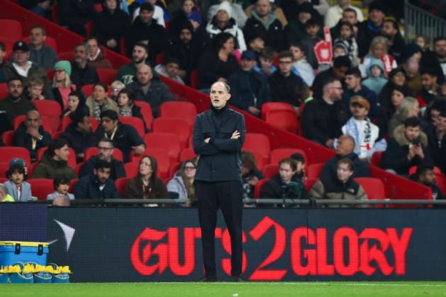 England v Uruguay, International Thomas Tuchel England Manager during the England v Uruguay International Friendly, Länderspiel, Nationalmannschaft match at Wembley Stadium, London, England on 27 March 2026 Credit: Ian Stephen Every Second Media Editorial use only. All images are copyright Every Second Media Limited. No images may be reproduced without prior permission. Copyright: xIMAGO EveryxSecondxMediax ESM-1881-0009 IanxStephenx xEveryxSecondxMediax