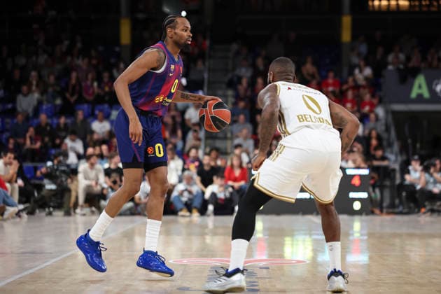 March 27, 2026, Barcelona, Barcelona, Spain: Kevin Punter of FC Barcelona, Barca in action during the EuroLeague Regular Season Round 34 match played between FC Barcelona and Crvena Zvezda Meridianbet Belgrade at Palau Blaugrana on March 27, 2026 in Barcelona, Spain. FC Barcelona V Crvena Zvezda Meridianbet Belgrade - Euroleague 2025 2026  - ZUMAa181 20260327_zaa_a181_039 Copyright: xJavierxBorregox