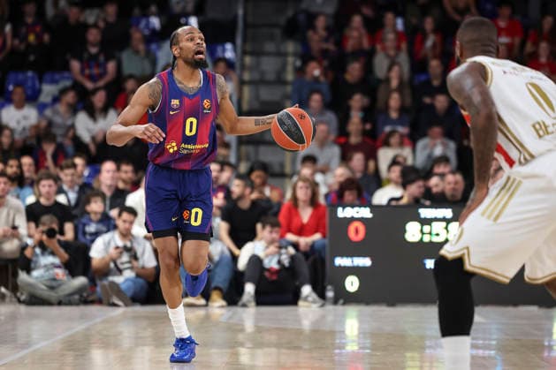 March 27, 2026, Barcelona, Barcelona, Spain: Kevin Punter of FC Barcelona, Barca in action during the EuroLeague Regular Season Round 34 match played between FC Barcelona and Crvena Zvezda Meridianbet Belgrade at Palau Blaugrana on March 27, 2026 in Barcelona, Spain. FC Barcelona V Crvena Zvezda Meridianbet Belgrade - Euroleague 2025 2026  - ZUMAa181 20260327_zaa_a181_040 Copyright: xJavierxBorregox