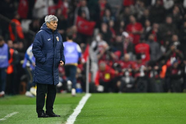 Turkey v Romania - FIFA World Cup, WM, Weltmeisterschaft, Fussball 2026 European Qualifiers KO play-offs Mircea Lucescu, head coach of Romania, reacts during the FIFA World Cup 2026 European Qualifiers knockout play-offs game between Turkiye and Romania in Istanbul, Turkey, on March 26, 2026. Istanbul Turcia  Copyright: xAlexxNicodimx originalFilename:nicodim-turkiyev260327_npuVk.jpg