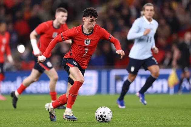 England v Uruguay 27 March 2026, Wembley - International Football Friendly - England v Uruguay - Phil Foden of England - Photo: Jacques Feeney Offside. London UK Copyright: xJacquesxFeeneyx xOffsidexOffside